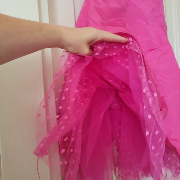 Barbie Pink Vintage Party Dress Sz 10/12 Halloween Prom - Picture 6 of 9